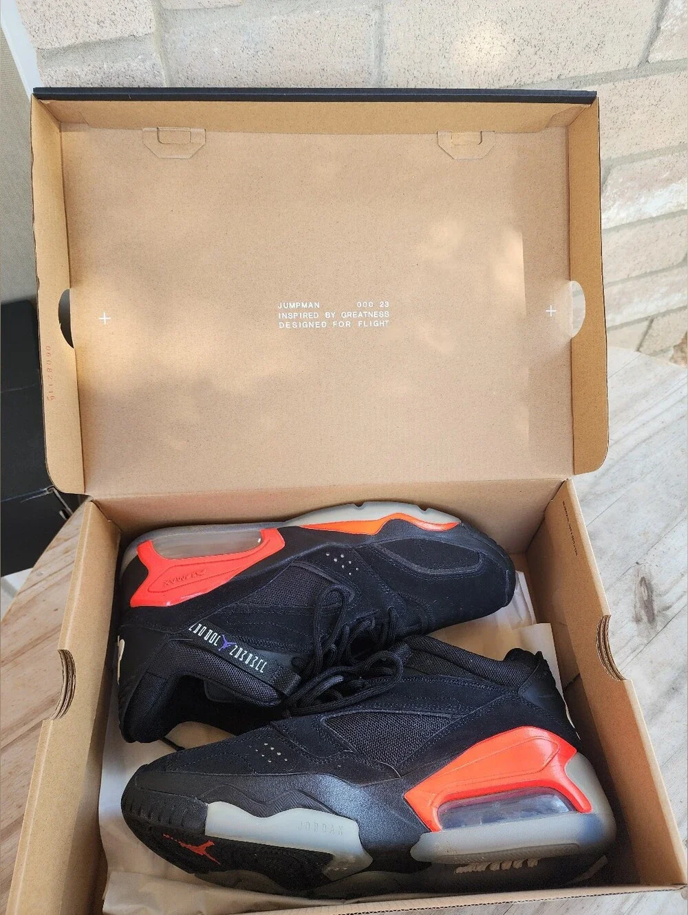 Jordan Point Lane Infrared Black Dark Concord Size 10.5 (OG Box)
